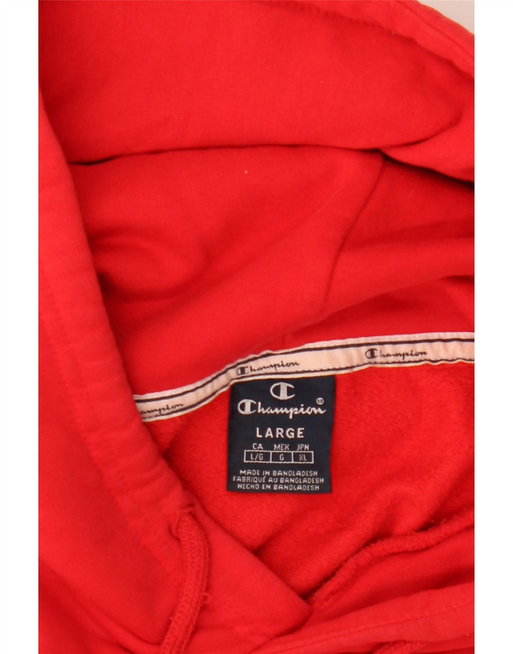 Jumper com capuz gráfico masculino Champion grande vermelho