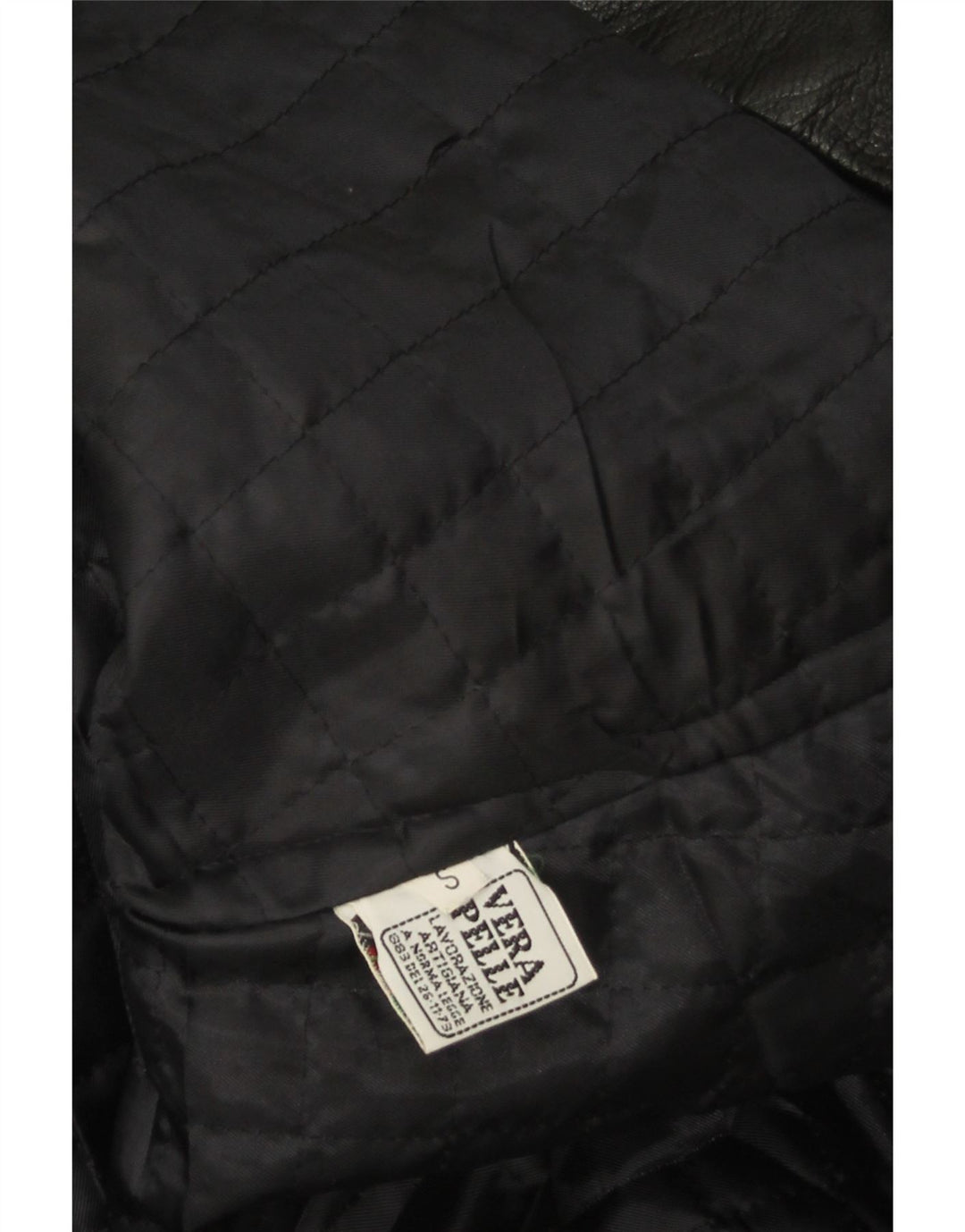 Casaco de couro superdimensionado feminino vintage Reino Unido 10 couro preto pequeno