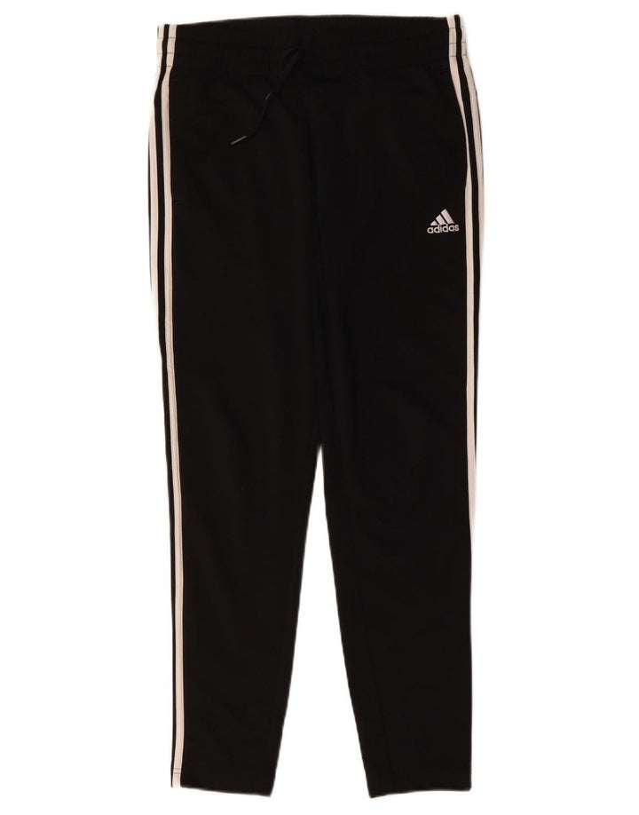 Calças de treino femininas ADIDAS UK 12/14 médio preto poliéster