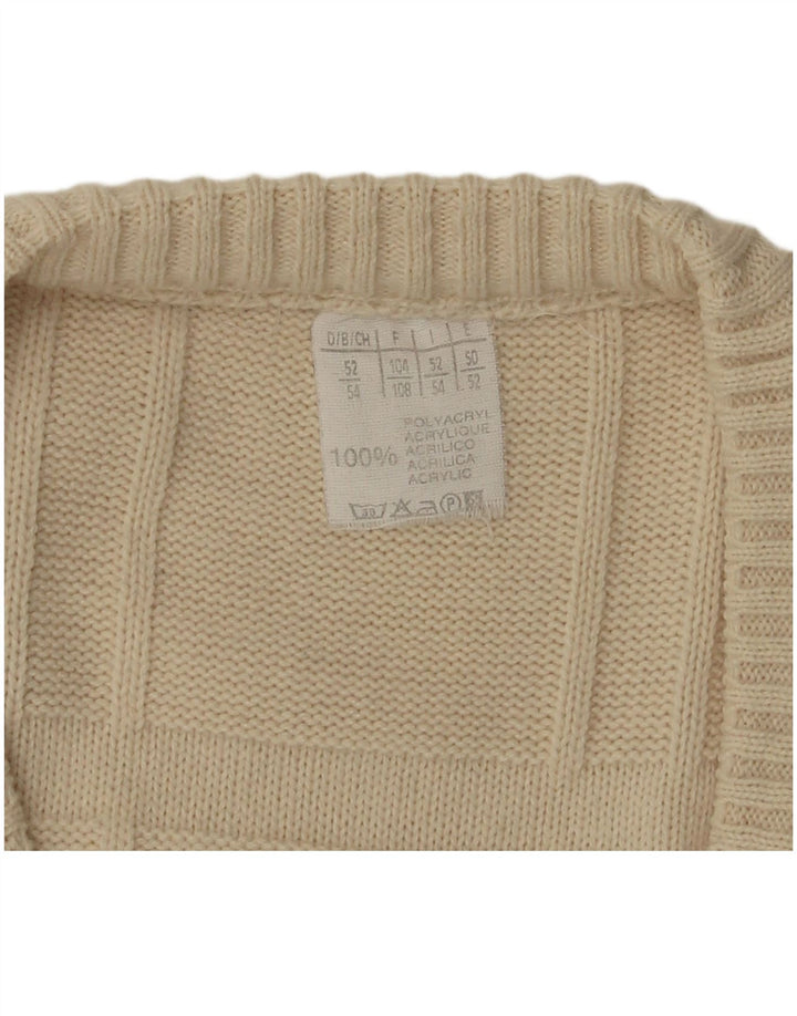 Regata masculina VINTAGE IT 52/54 grande off white poliacrílico