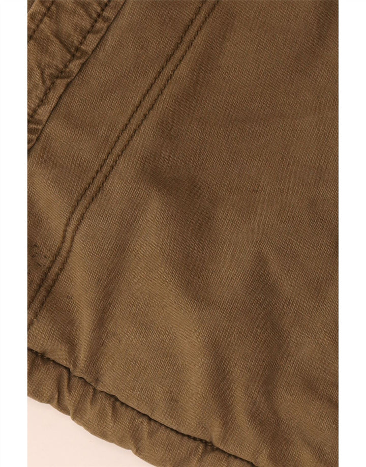Jaqueta utilitária masculina Fat Face Regular Fit Reino Unido 42 XL algodão marrom