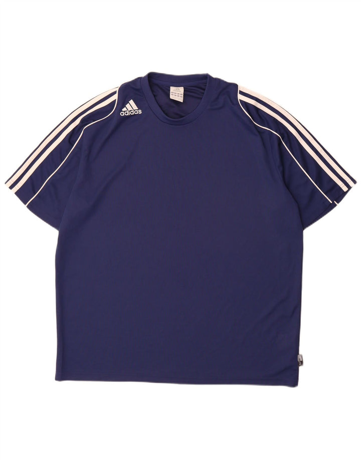 Camiseta masculina Adidas Climalite Top XL azul marinho poliéster