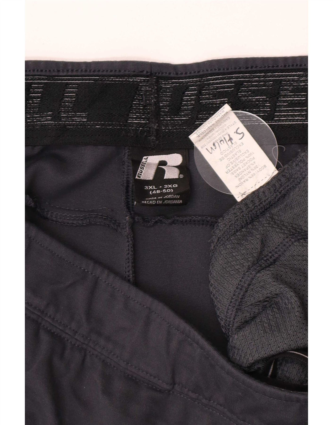 Calça de treino masculina Russell Athletic 3XL cinza rayon