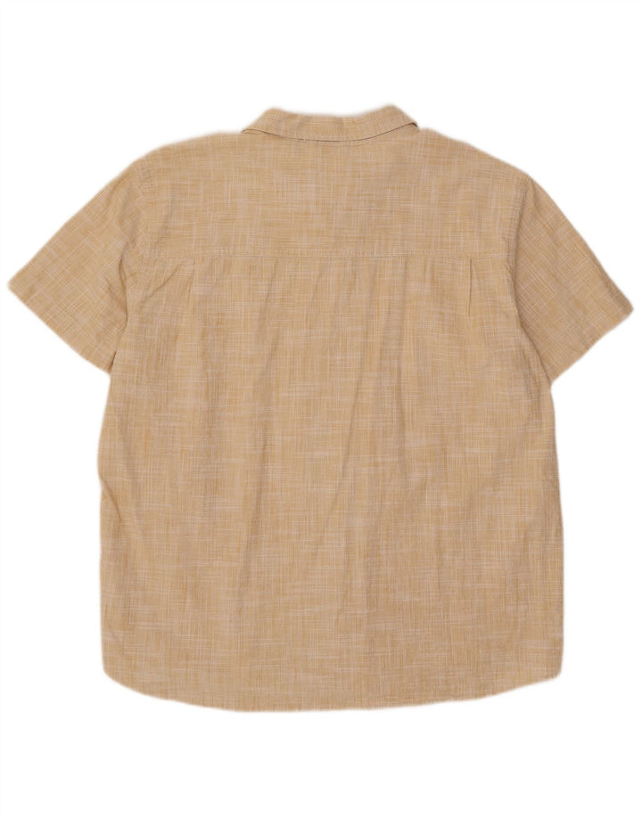 Camisa masculina de manga curta Mountain Warehouse 2XL algodão bege