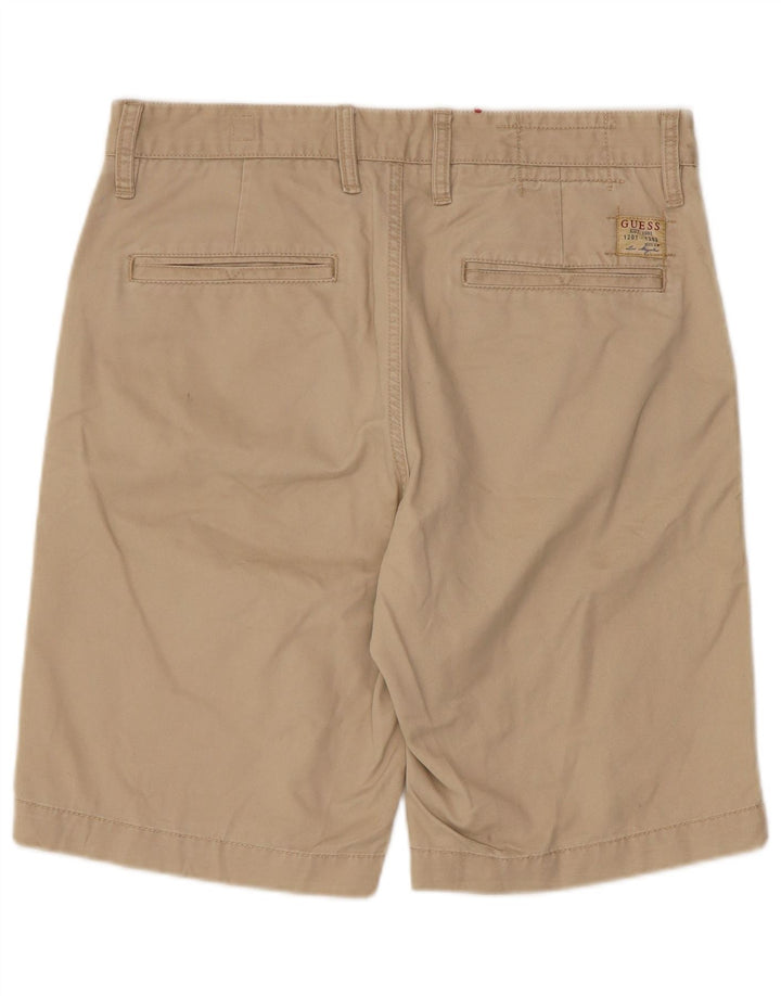Guess Mens Chino Shorts W31 Algodão Bege Médio