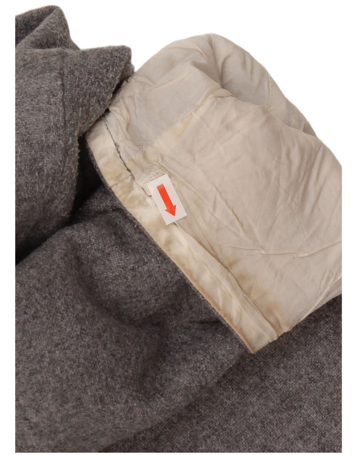 Sobretudo feminino Tommy Hilfiger com capuz UK 18 XL lã cinza