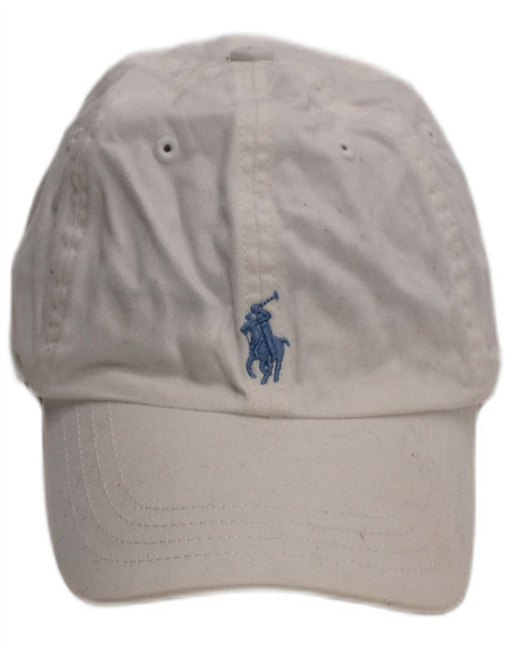 Ralph Lauren Boys Boné de beisebol tamanho único algodão branco