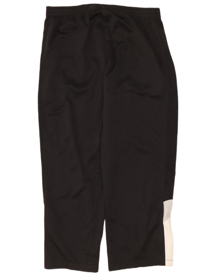 Calça de treino masculina PUMA grande poliéster colorblock preto