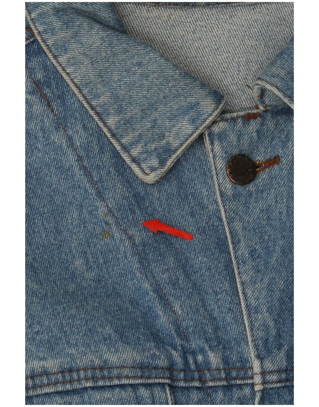 Jaqueta jeans masculina VINTAGE UK 42 XL azul