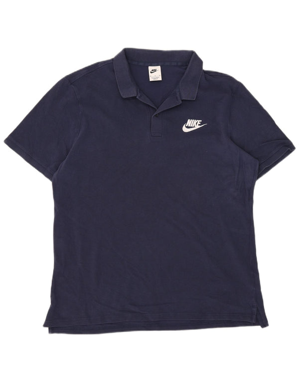 Camisa polo masculina Nike XL azul marinho algodão