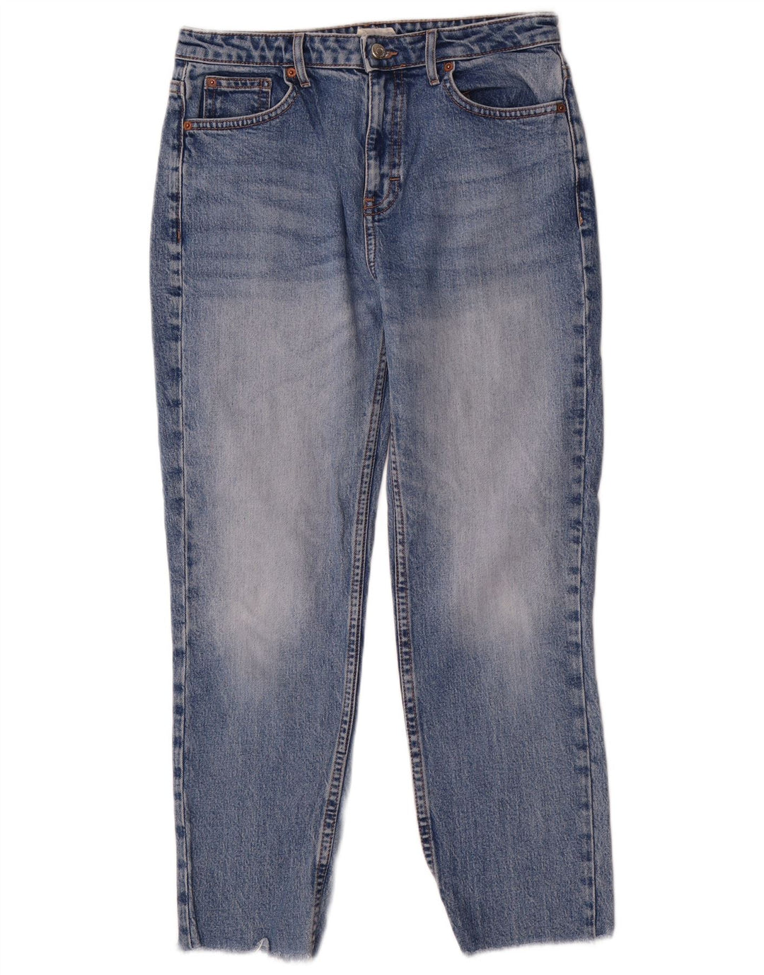 Jeans retos femininos Topshop W30 L26 azul poliéster