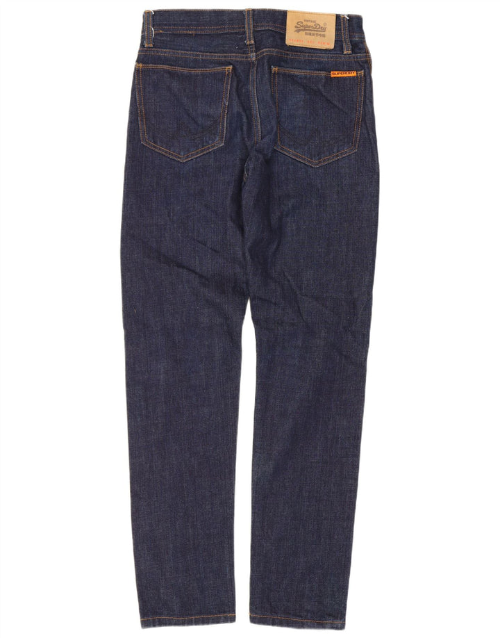 Superdry Jeans Slim Feminino W28 L30 Azul Marinho Algodão