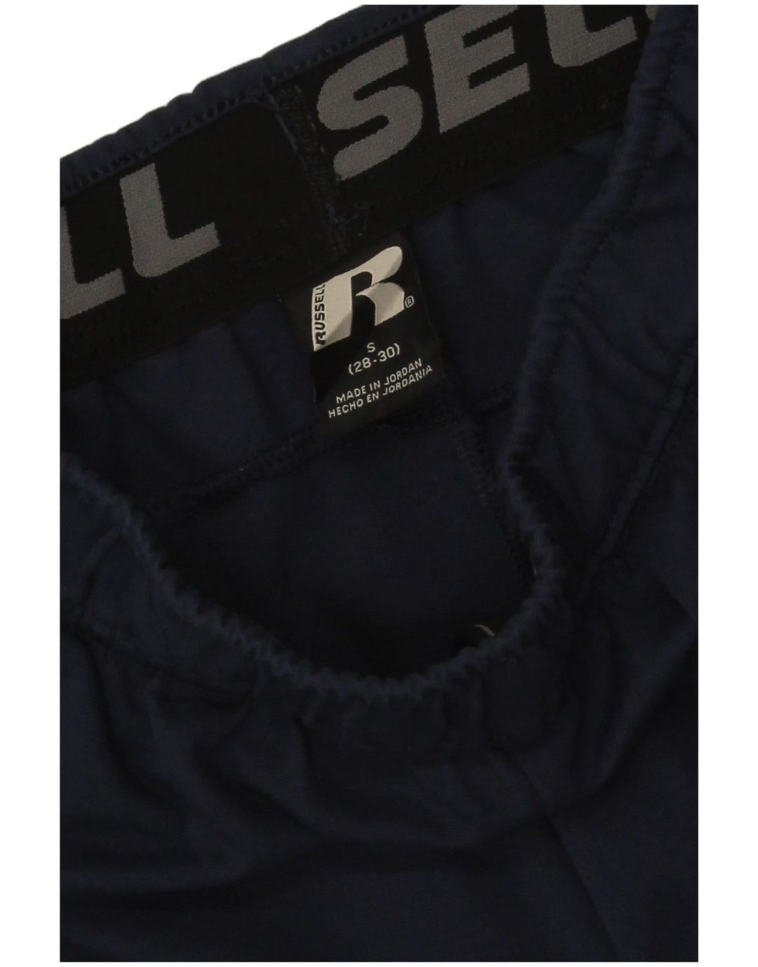 Calça de treino masculina Russell Athletic pequena rayon azul marinho