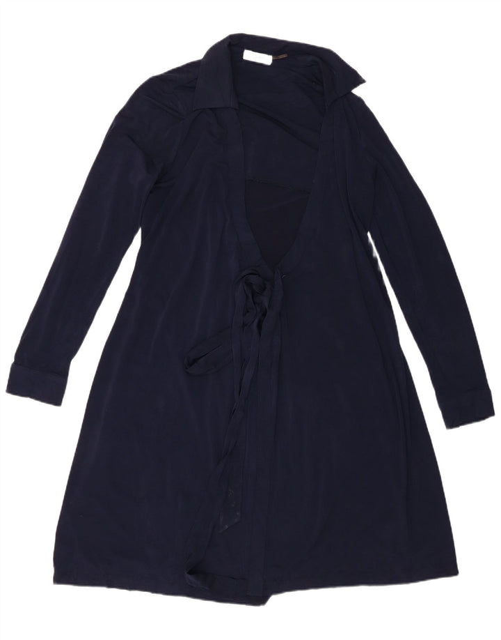 Vestido feminino Calvin Klein, UK 14, médio, azul marinho, poliéster