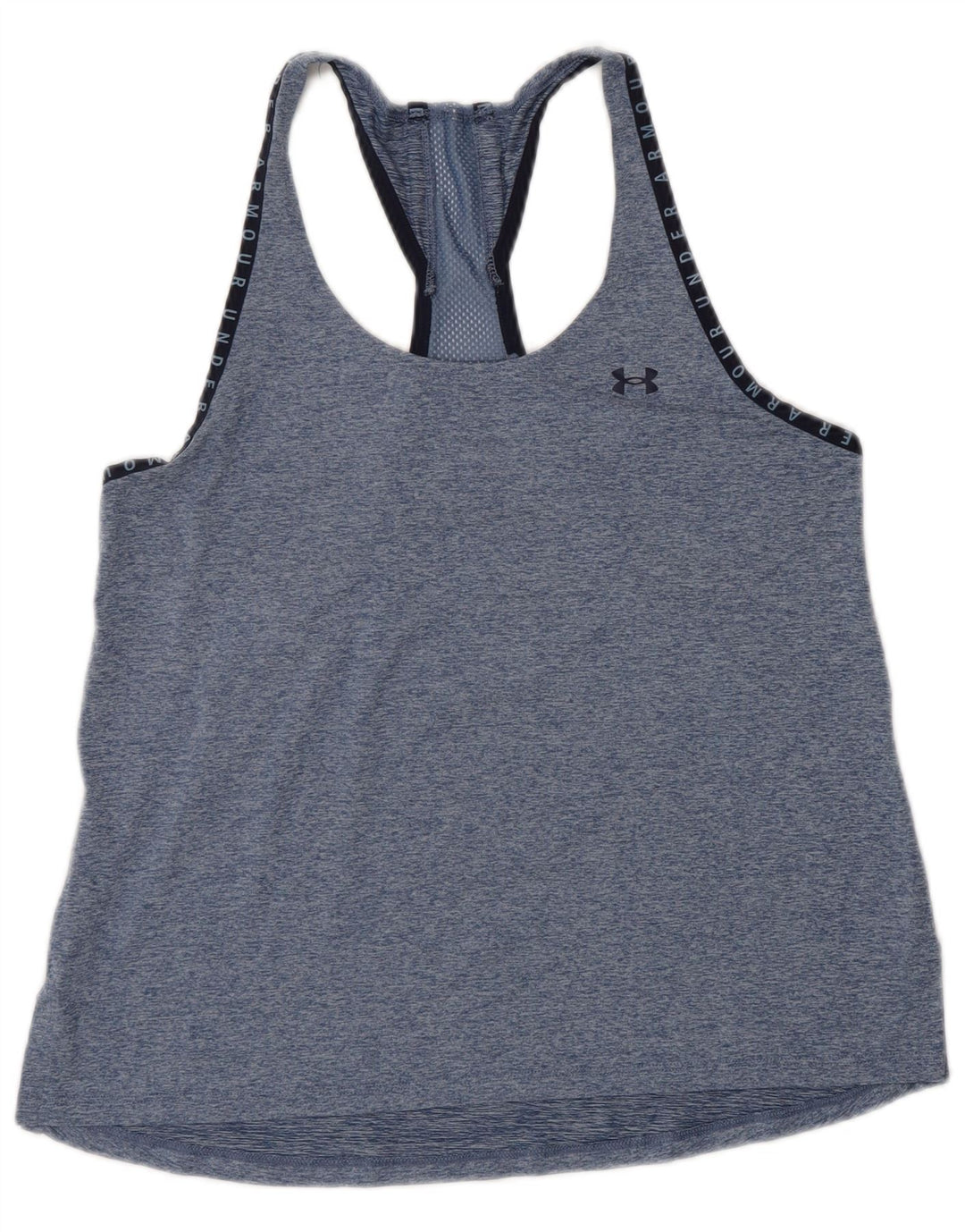 Colete gráfico feminino Under Armour UK 10 pequeno azul manchado