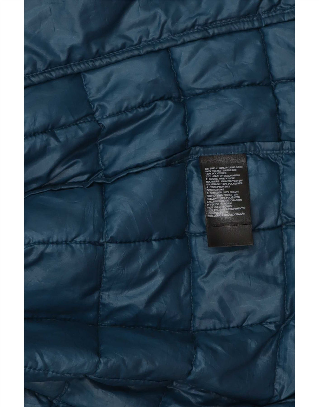 Jaqueta acolchoada masculina The North Face UK 36 poliéster azul pequeno
