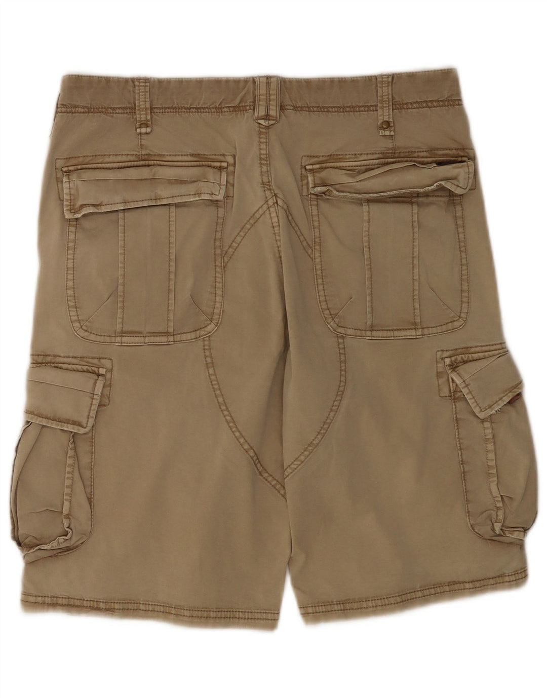 Shorts cargo masculino Blauer W33 algodão bege médio