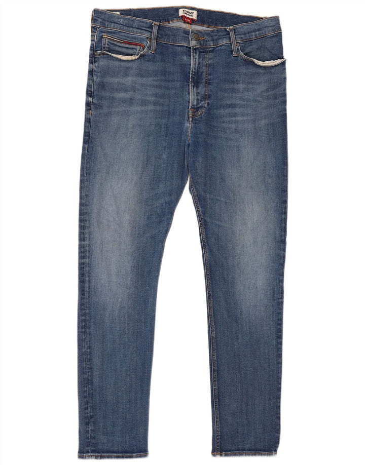 Tommy Hilfiger Masculino Slim Jeans W36 L30 Azul