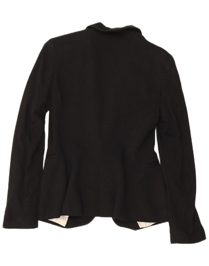 Jaqueta blazer feminina Zara com 1 botão Reino Unido 10 pequena preta