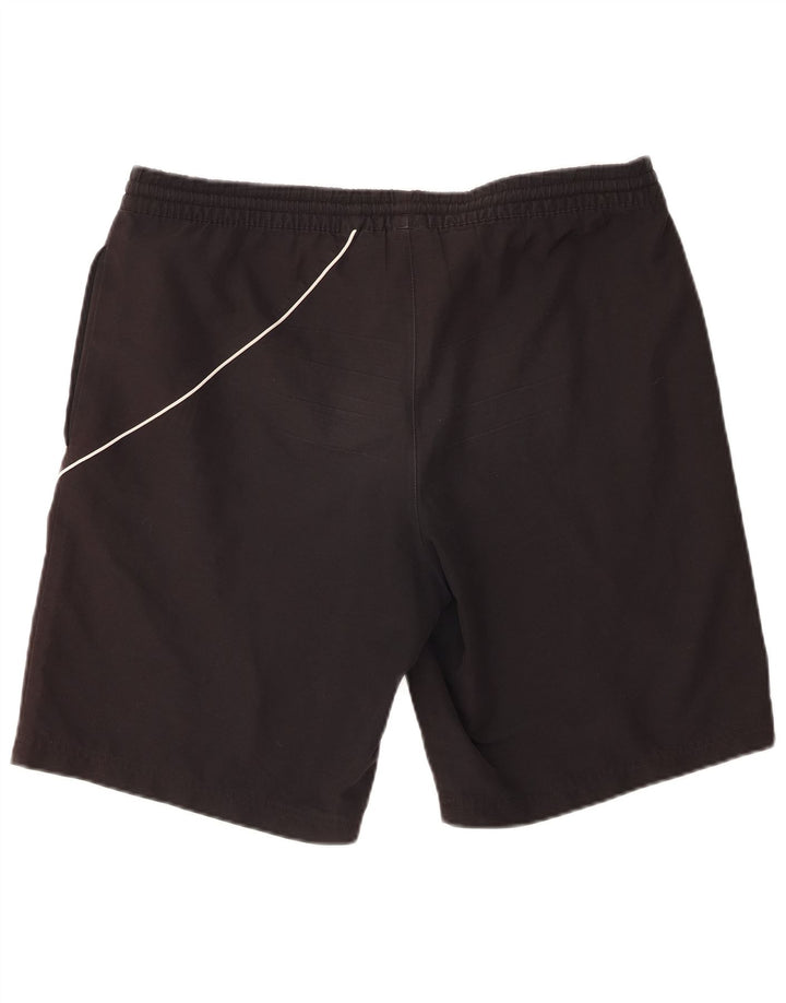Shorts esportivos masculinos Adidas grande poliéster preto