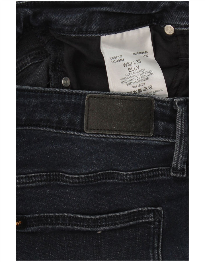 LEE Elly Slim Jeans Feminino W32 L30 Azul Marinho Algodão