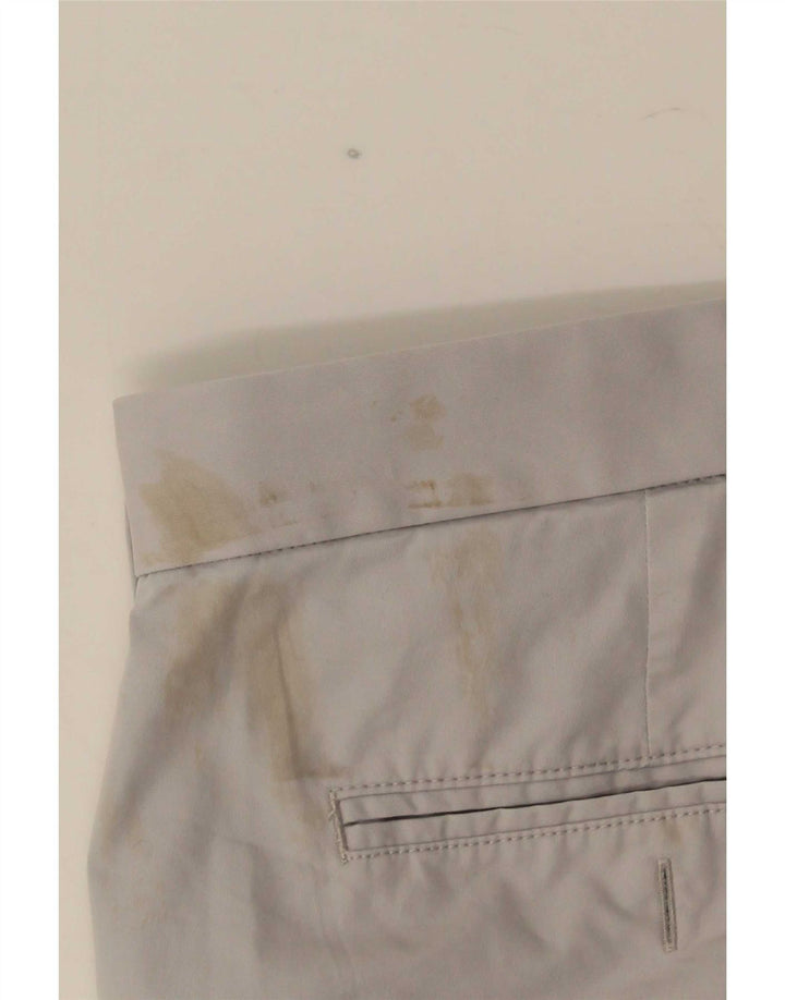 Shorts masculino Marks & Spencer Blue Harbor Chino W36 grande algodão cinza