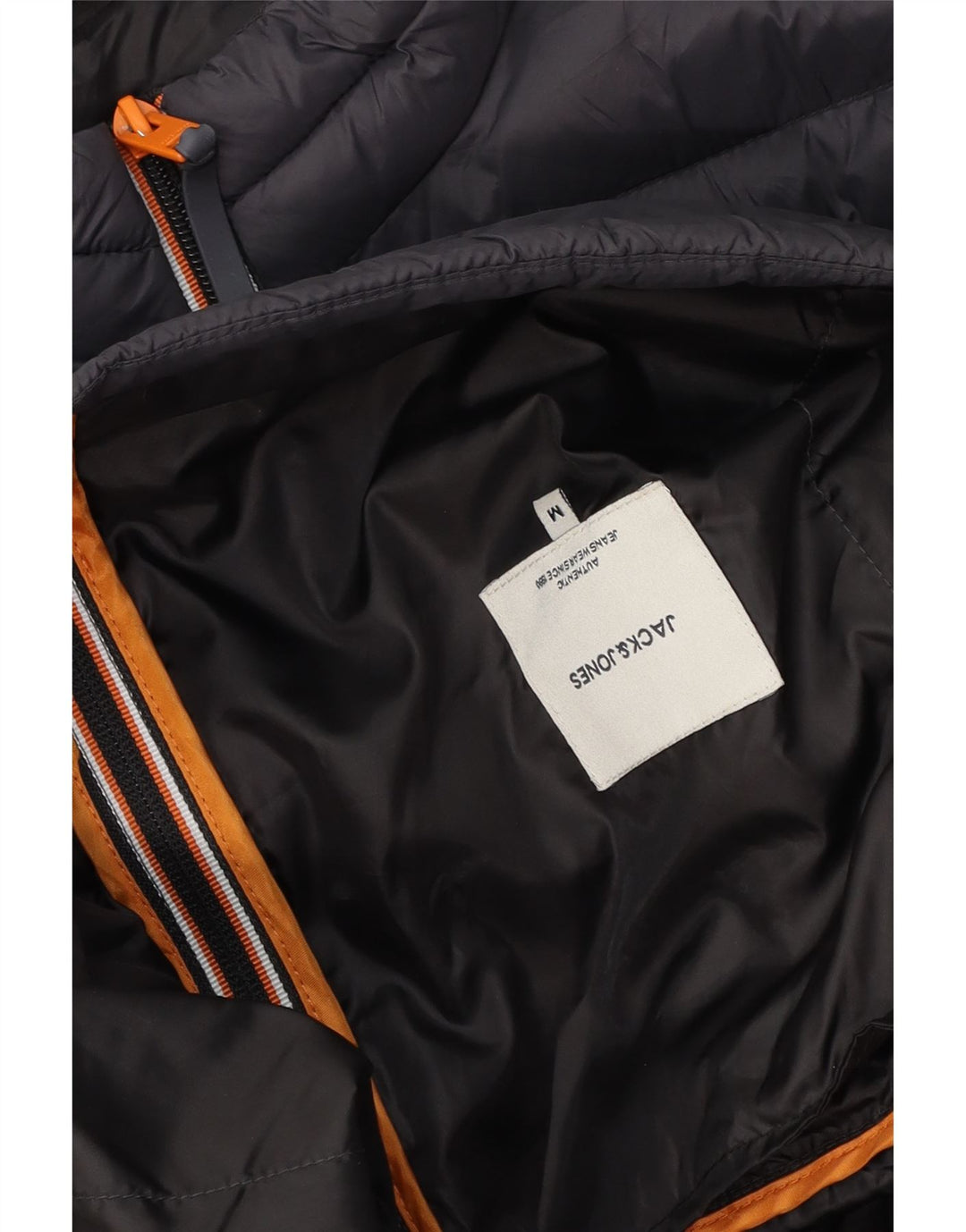 Jaqueta acolchoada masculina JACK & JONES UK 38 cinza médio