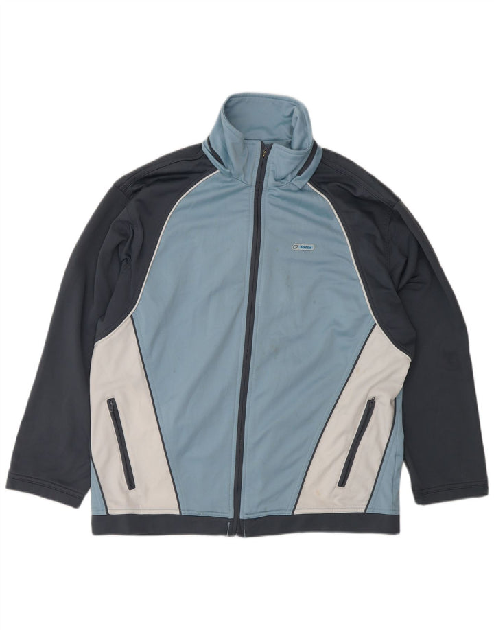 Jaqueta feminina de treino LOTTO UK 20 2XL azul colorblock