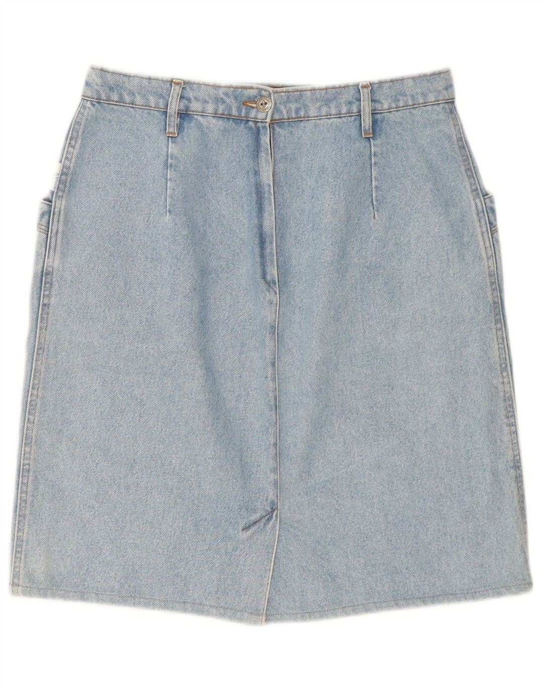 Saia jeans feminina vintage W32 azul médio