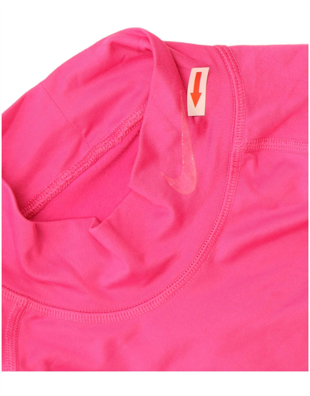 Top Nike Dri Fit Feminino Manga Longa UK 12 Médio Poliéster Rosa