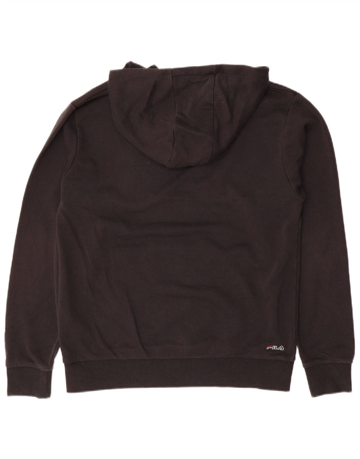 Pulôver com capuz gráfico FILA Boys 15-16 anos algodão preto