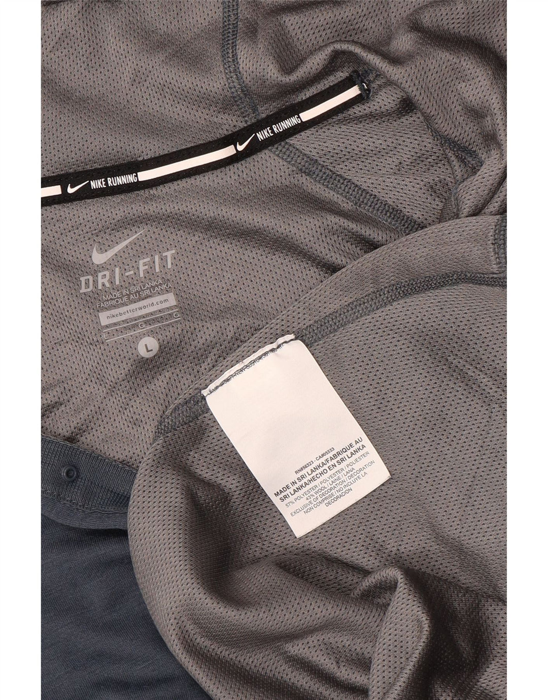 NIKE Womens Dri Fit Hooded Pullover Treino Top Reino Unido 14 Grande Azul Marinho