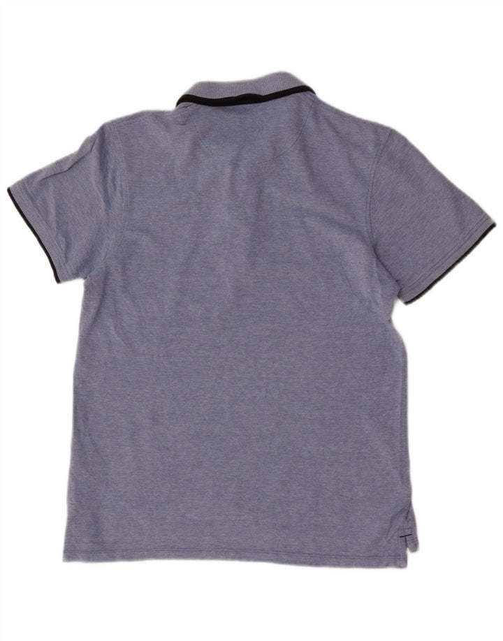 Camisa polo masculina Jack & Jones Regular Fit algodão azul médio