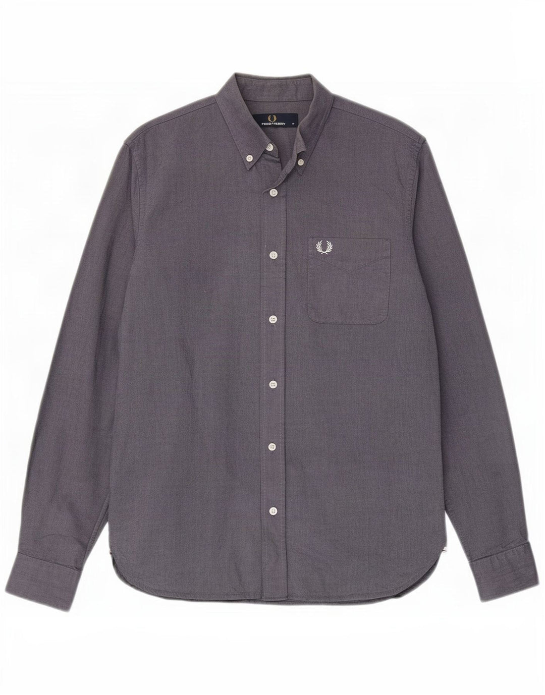 Camisa masculina Fred Perry de algodão azul marinho médio