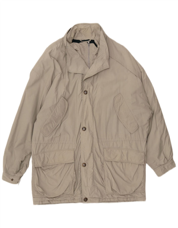 Casaco corta-vento masculino BUGATTI Gore-Tex IT 50 grande algodão cinza