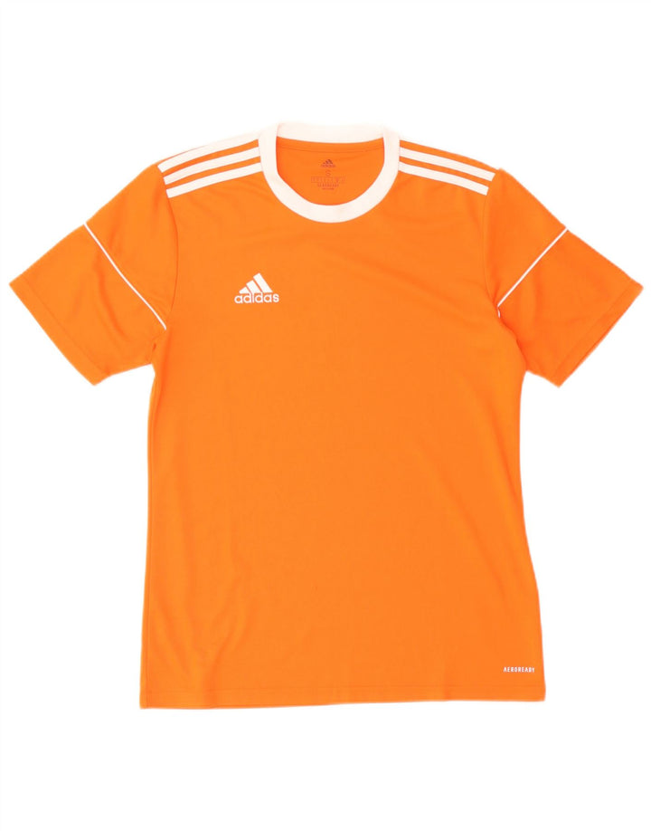 Adidas Mens Aeroready Camiseta Top Pequeno Laranja Poliéster