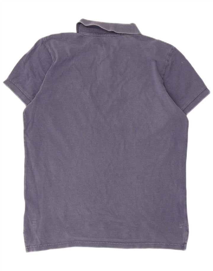 Camisa polo masculina Fila IT 58 algodão azul médio