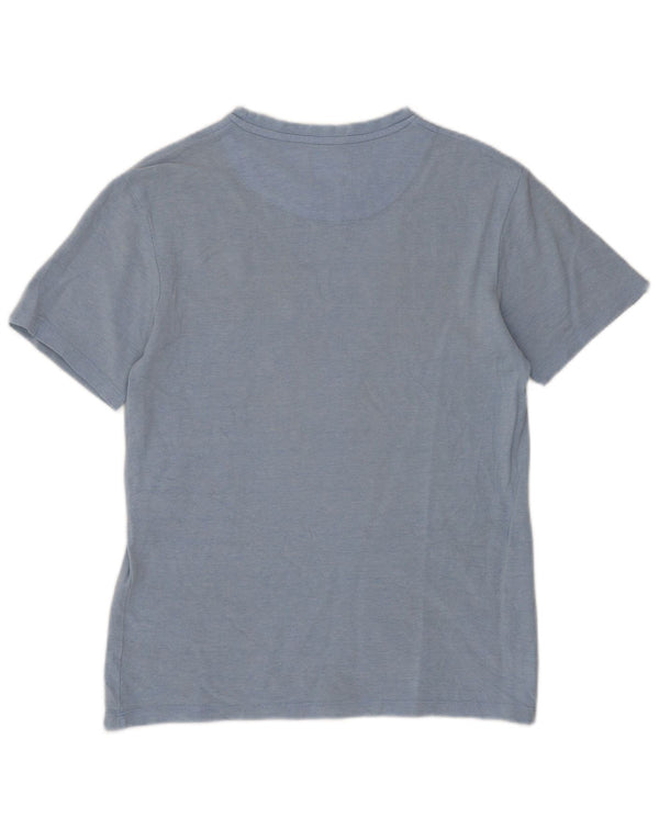 Camiseta masculina Zara Top pequeno azul
