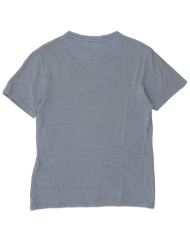 Camiseta masculina Zara Top pequeno azul