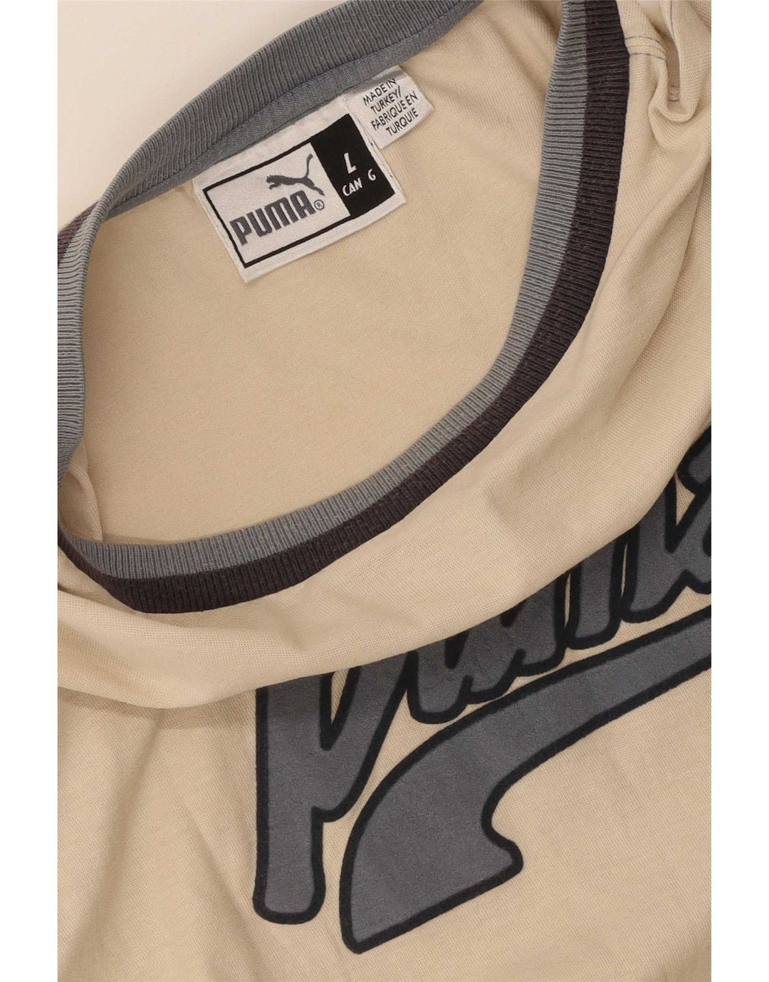 Puma Mens Graphic Vest Top Grande Bege Colourblock