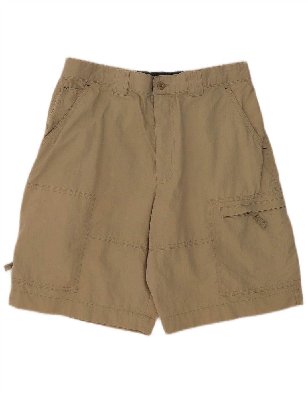 Shorts cargo masculino Marks & Spencer W34 grande algodão bege