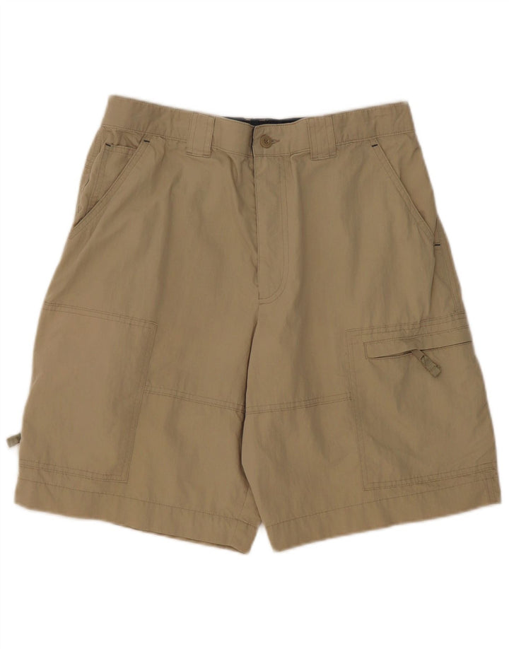 Shorts cargo masculino Marks & Spencer W34 grande algodão bege
