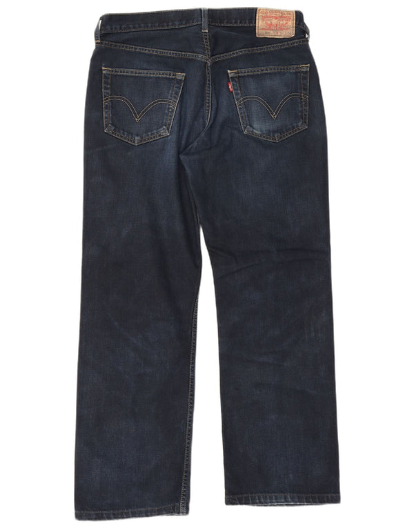 Levi's Masculino 506 Straight Jeans W36 L29 Azul Marinho Algodão