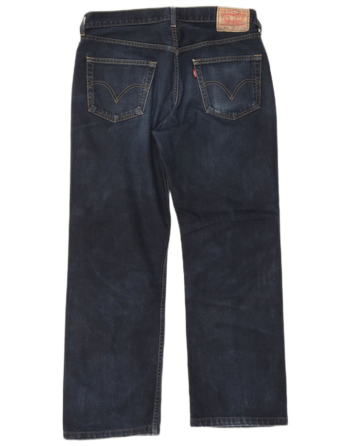 Levi's Masculino 506 Straight Jeans W36 L29 Azul Marinho Algodão