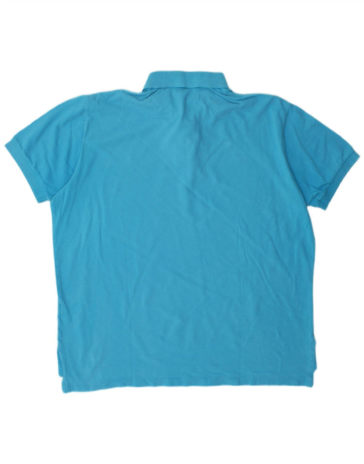 Camisa polo masculina POLO RALPH LAUREN XL azul algodão