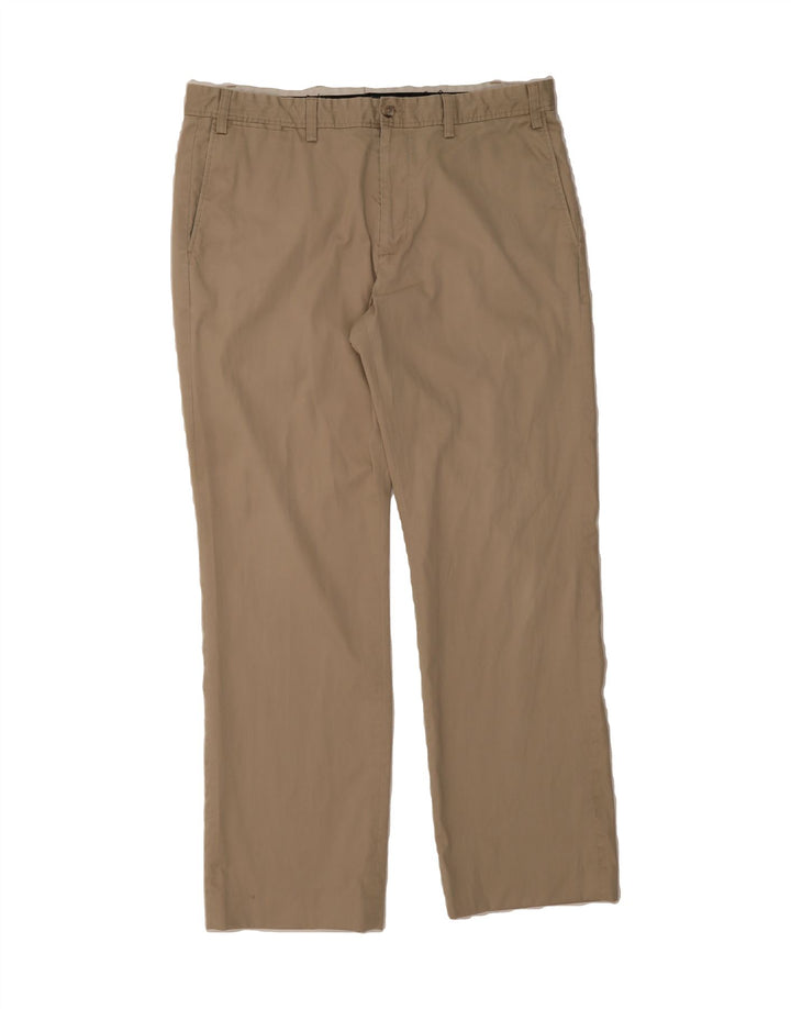 EDDIE BAUER Mens Seattle Straight Chino Trousers W38 L32 Beige Cotton Vintage Eddie Bauer and Second-Hand Eddie Bauer from Messina Hembry 