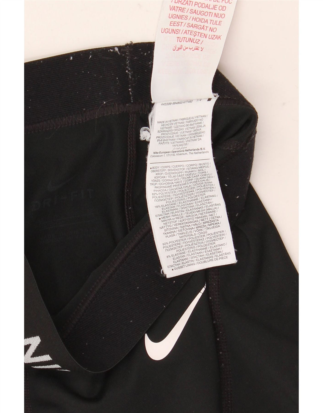 Leggings Nike Dri Fit Graphic para meninas 9-10 anos preto poliéster