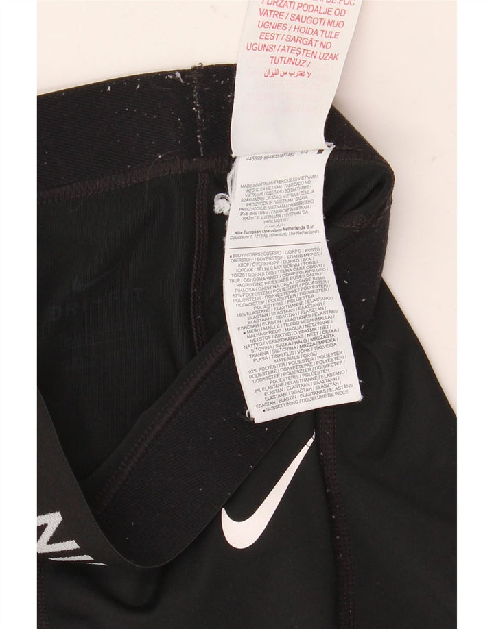 Leggings Nike Dri Fit Graphic para meninas 9-10 anos preto poliéster