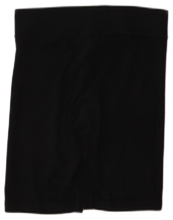 Shorts esportivos femininos Nike UK 10 pequeno algodão preto