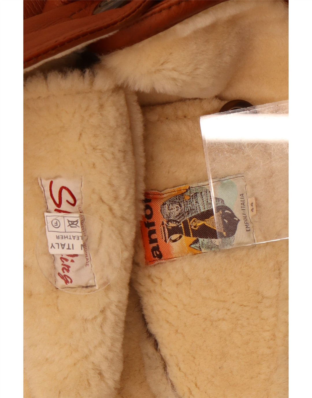 Jaqueta feminina Anfor de corte solto em shearling IT 44 médio marrom shearling
